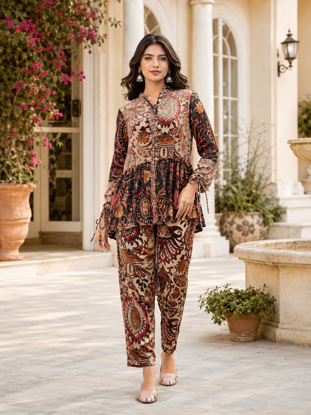 Heritage Print Viscose Co-Ord Set