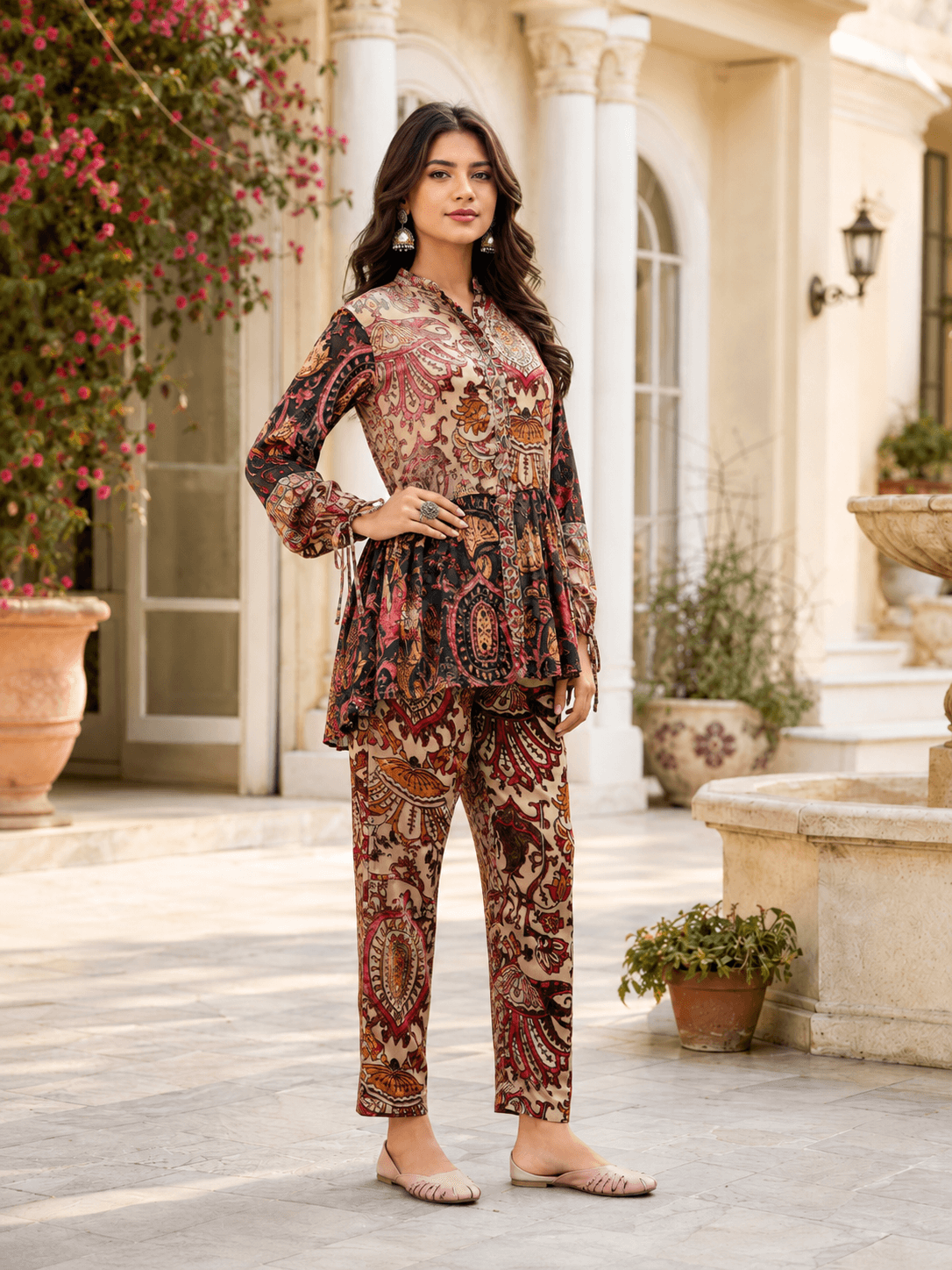 Heritage Print Viscose Co-Ord Set