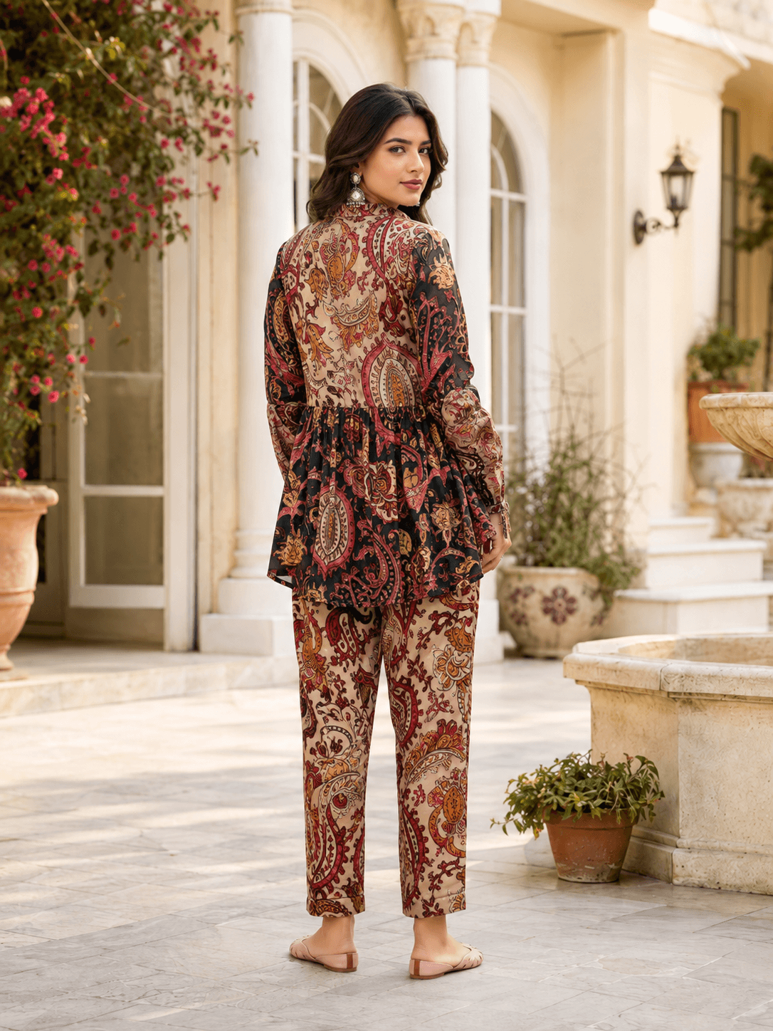 Heritage Print Viscose Co-Ord Set
