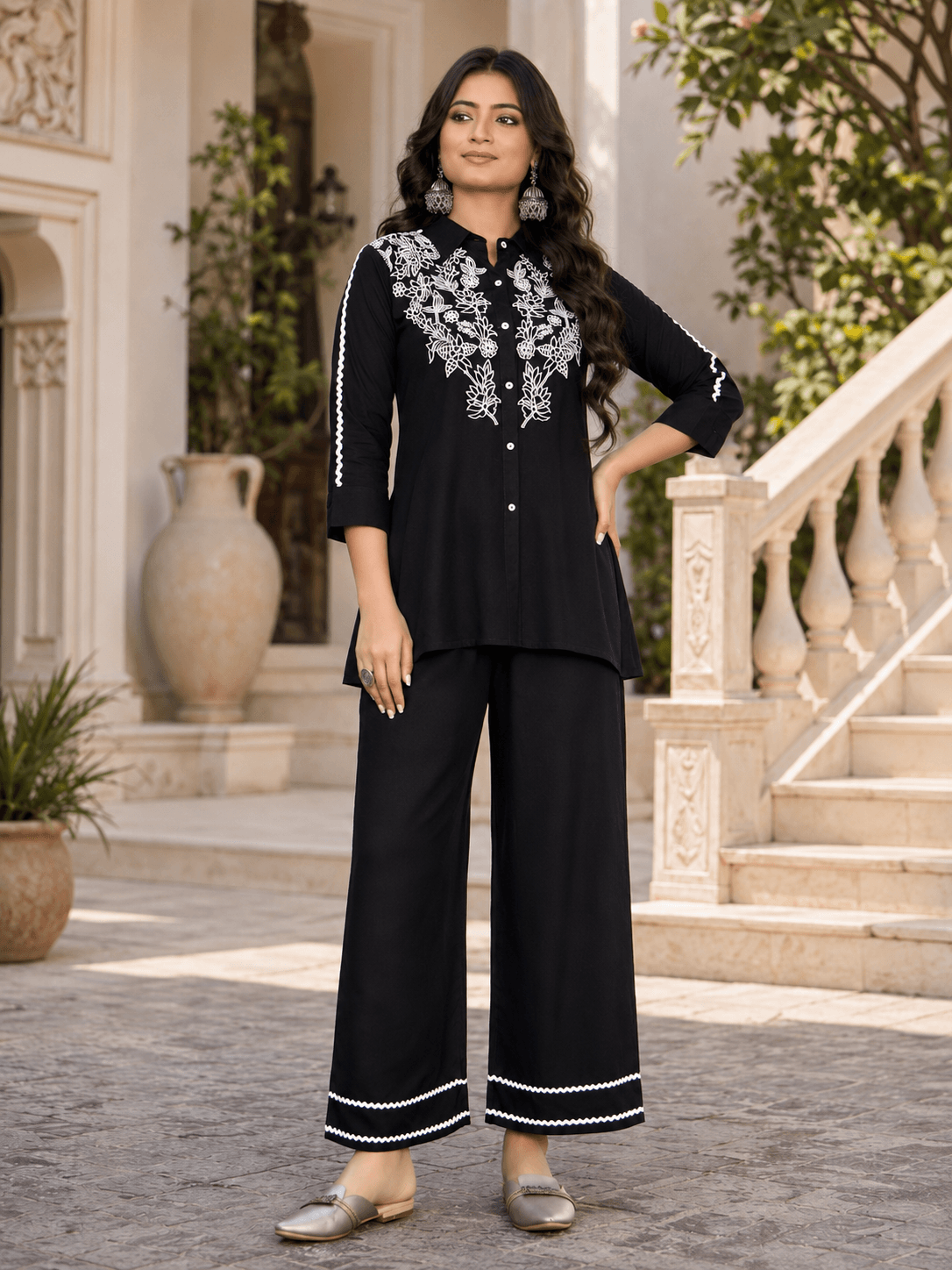 Midnight Bloom Co-ord Set