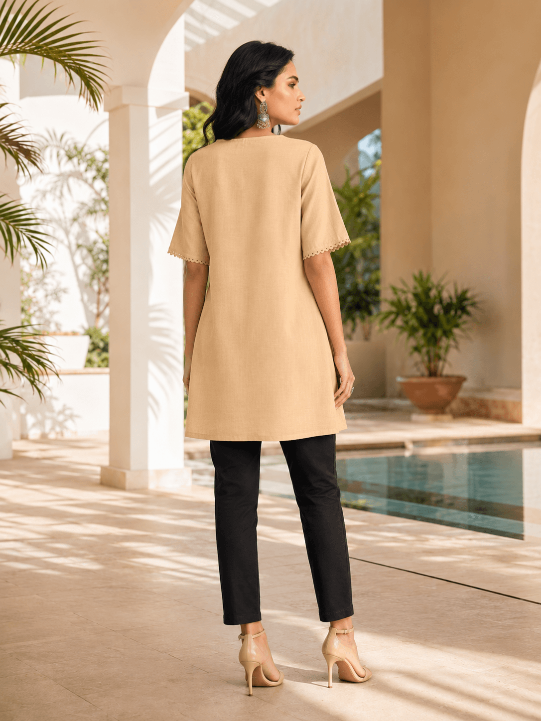Sand Glow Rayon Top