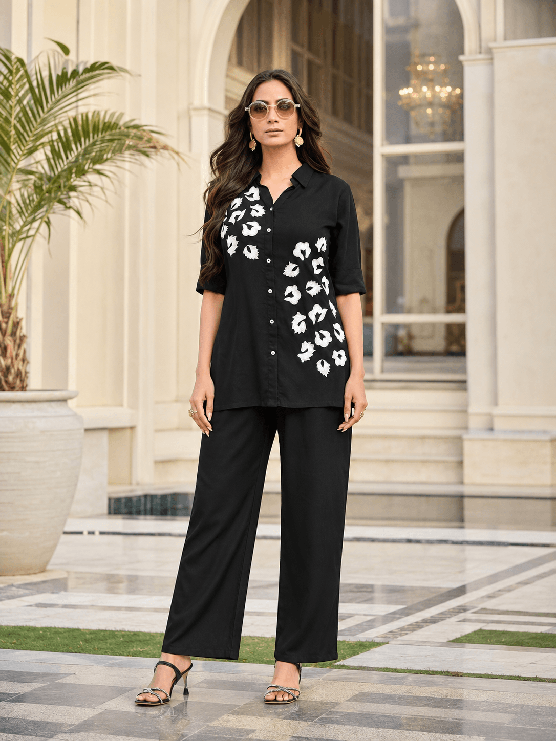 Midnight Bloom Co-ord Set