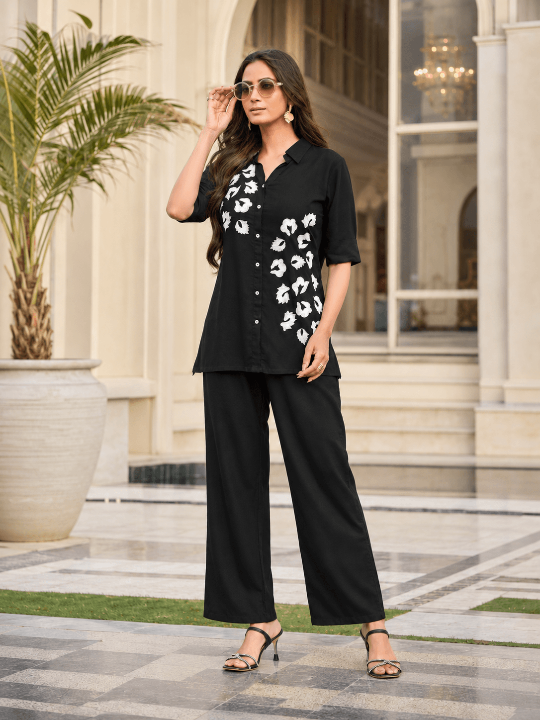 Midnight Bloom Co-ord Set