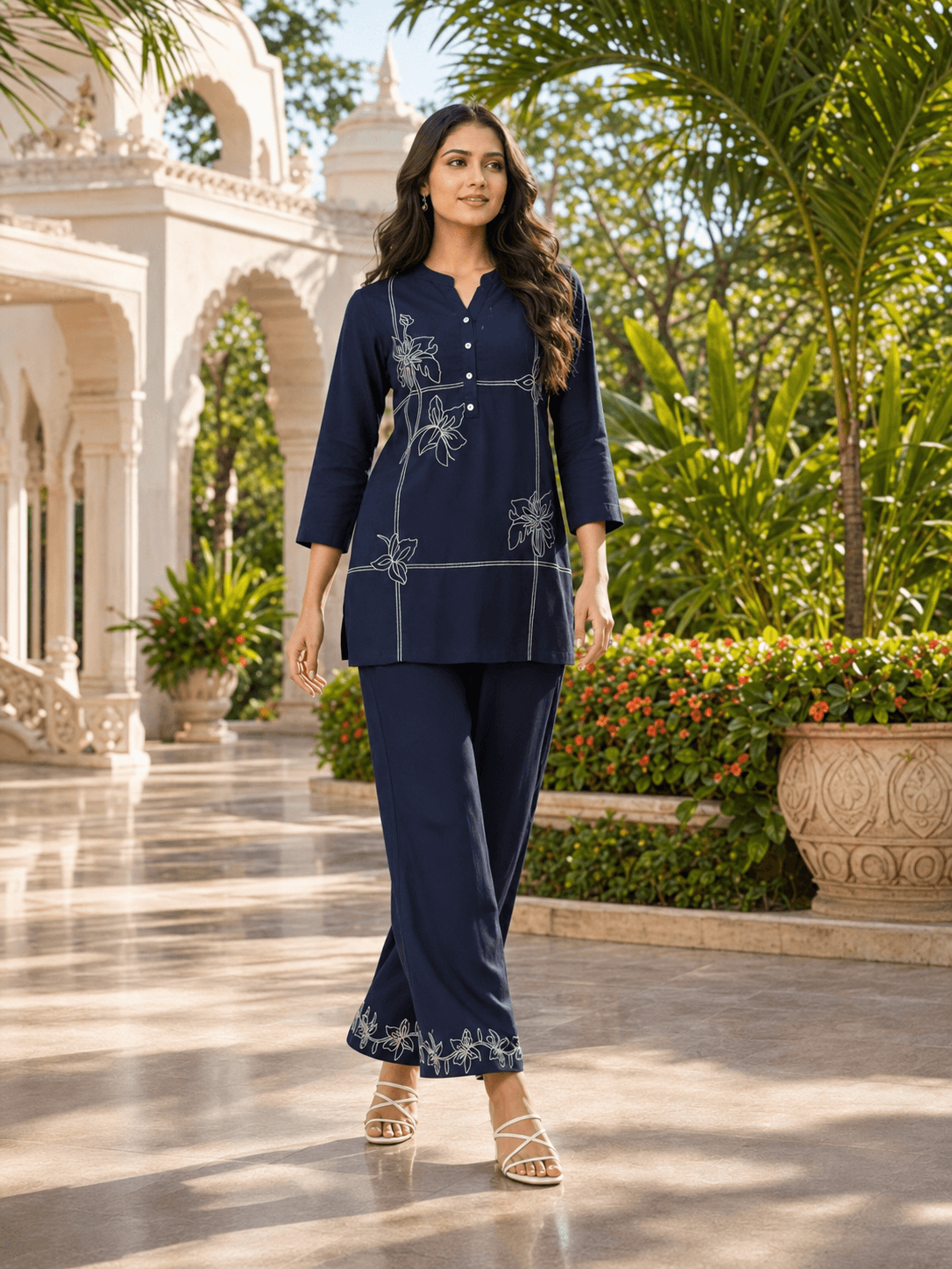 Midnight Bloom Co-ord Set