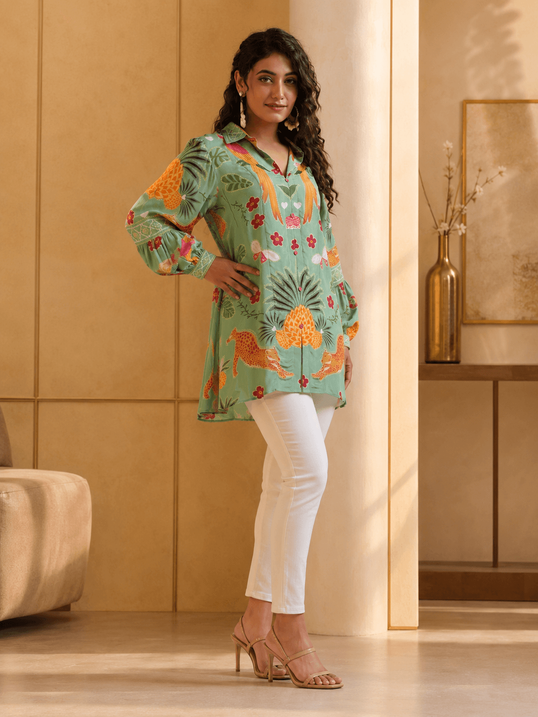 Mint Safari Luxe Top