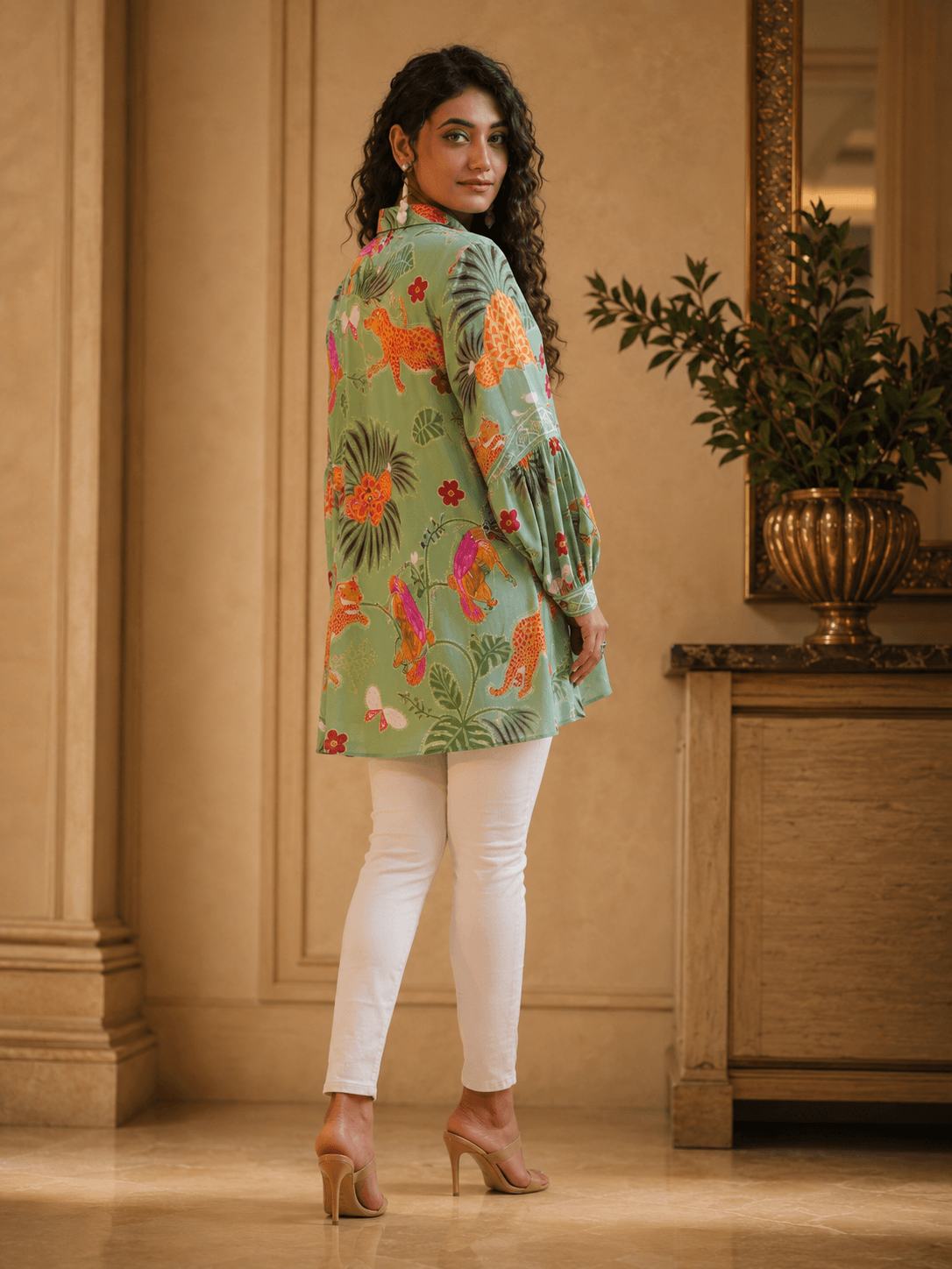 Mint Safari Luxe Top