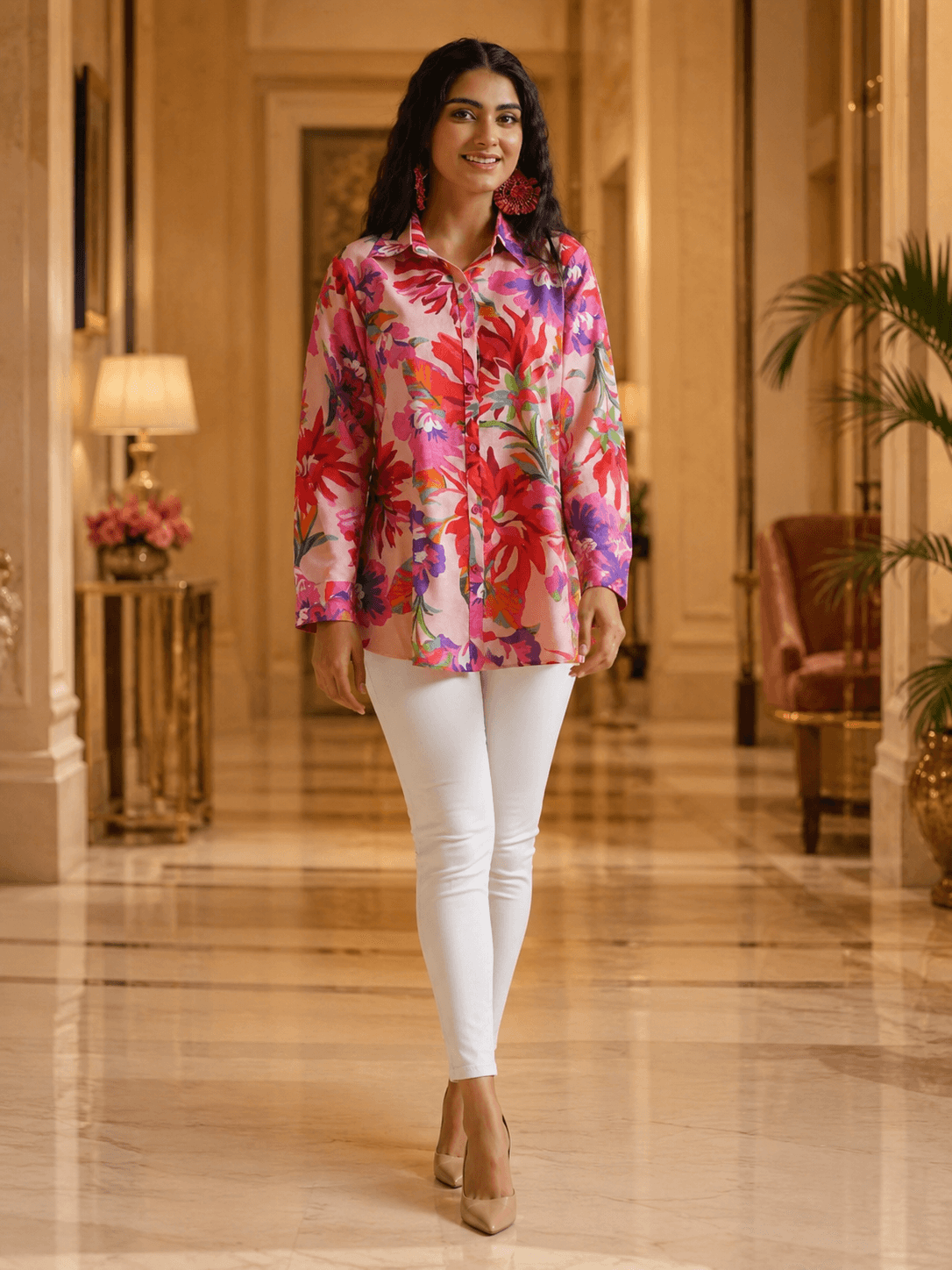 Pink Blush Bloom Shirt