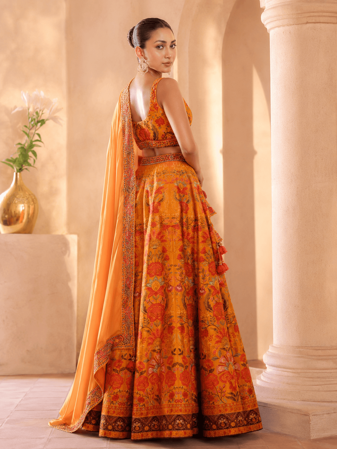 Sunset Blossom Palazzo Set