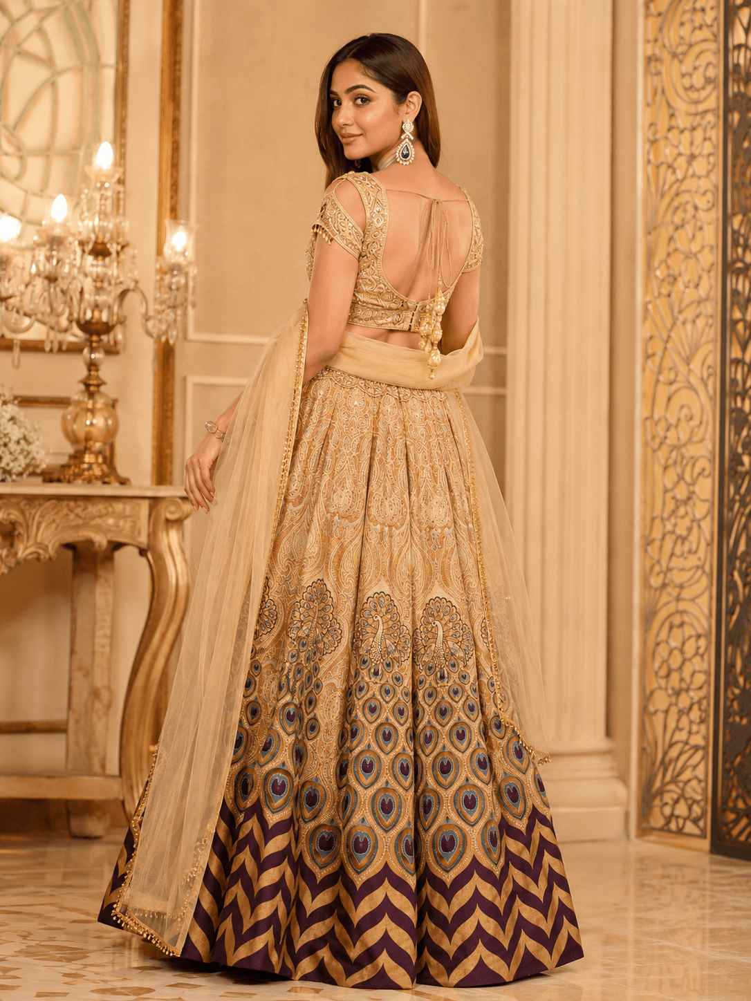 Golden Royale Lehenga Set
