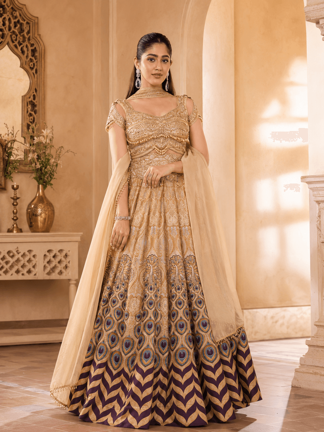 Golden Royale Lehenga Set
