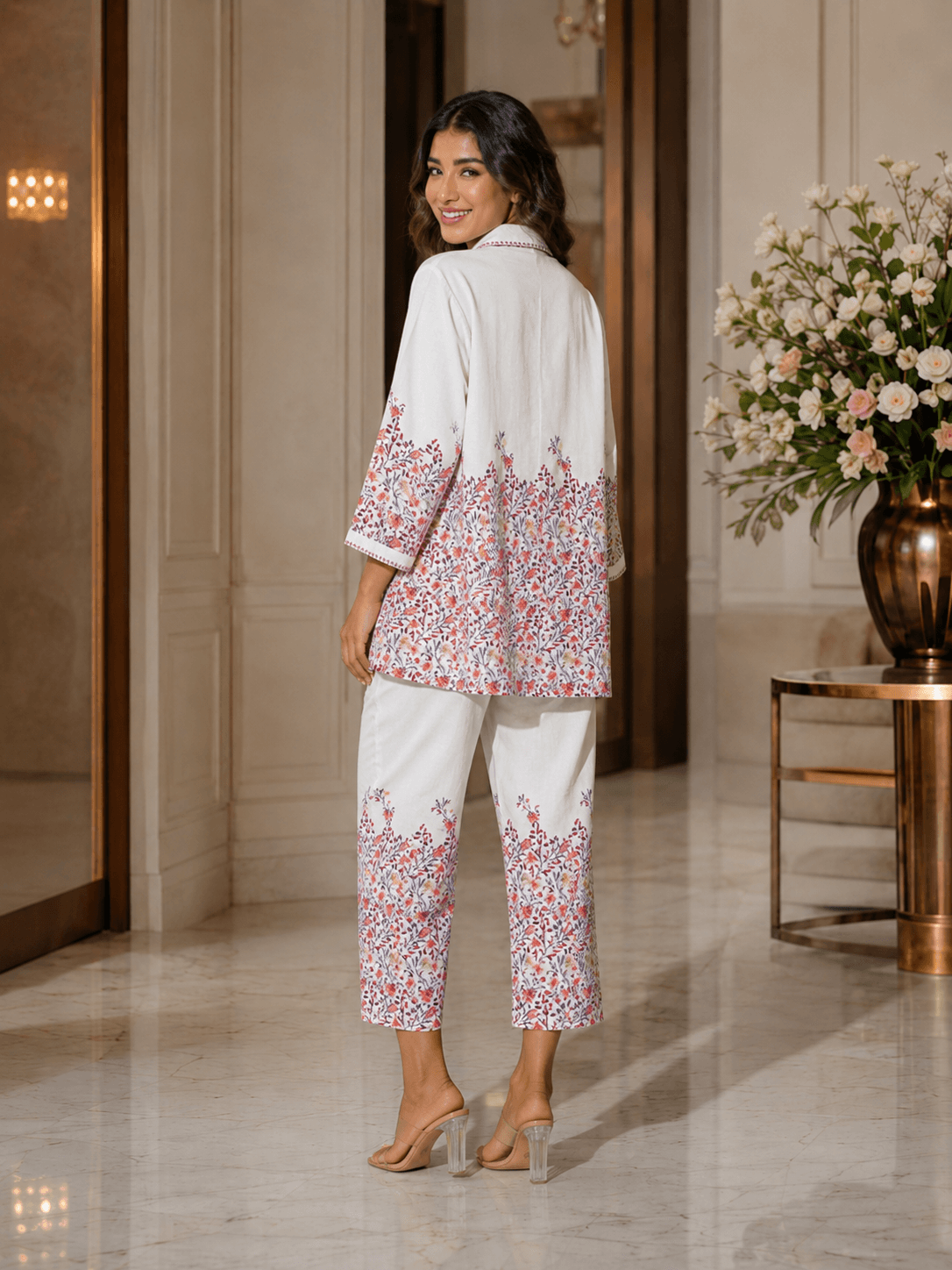 Ivory Garden Printed Co-Ord Set