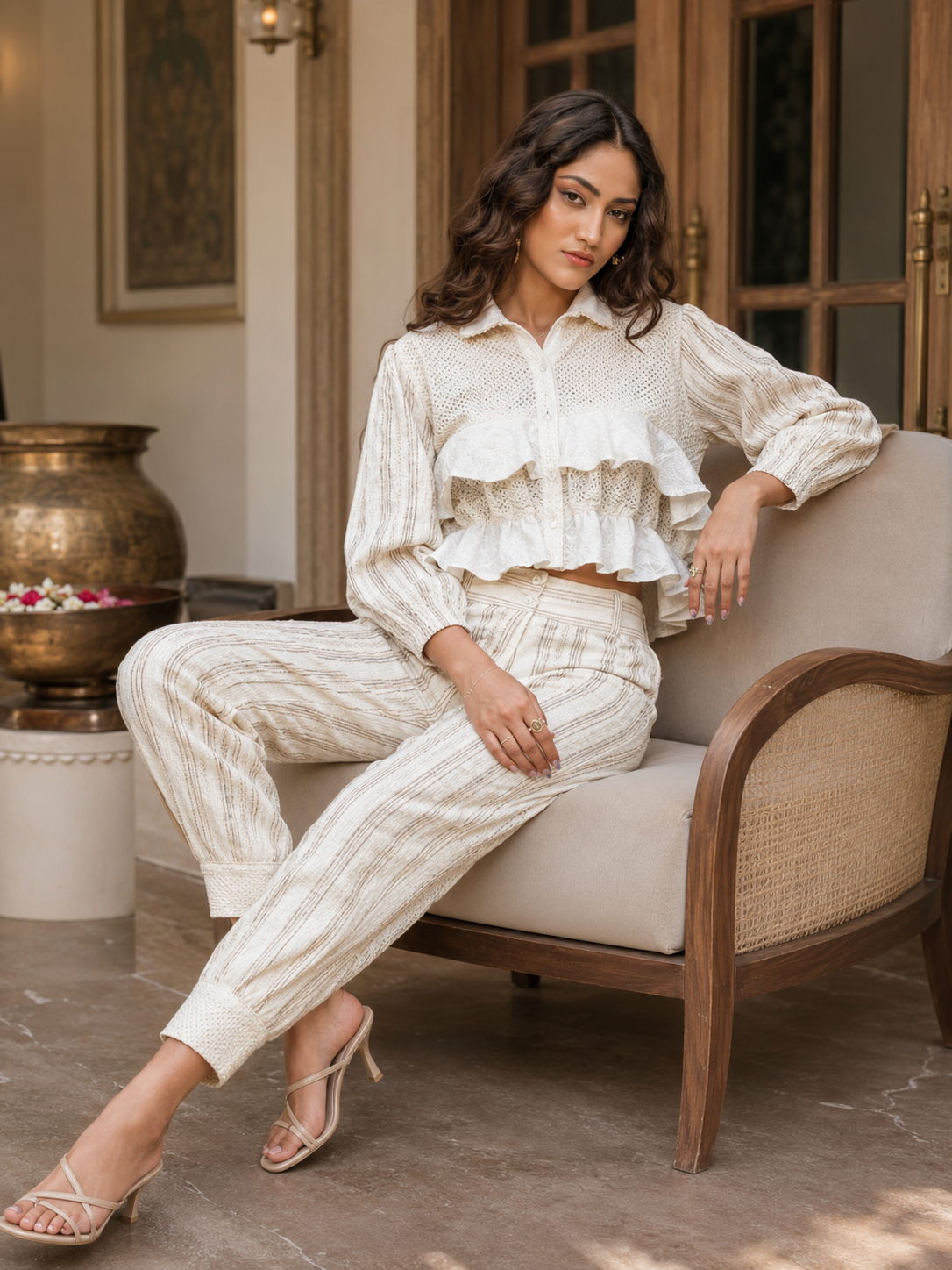 Elegant Textured Co-ord Set