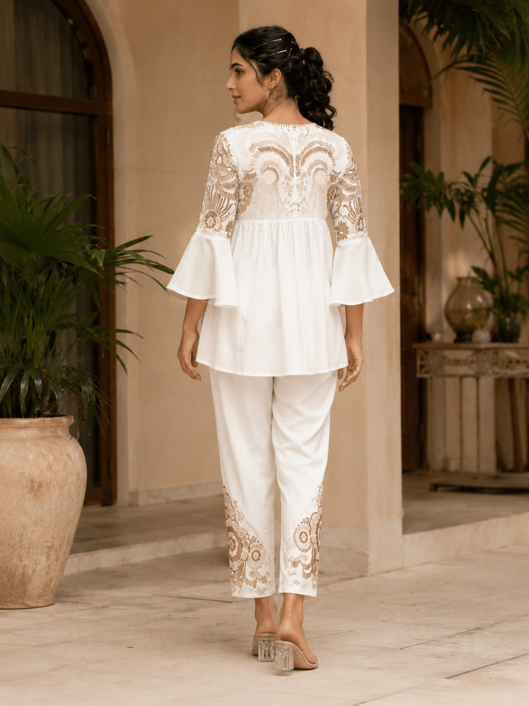 White Ivory Grace Co-ord Set