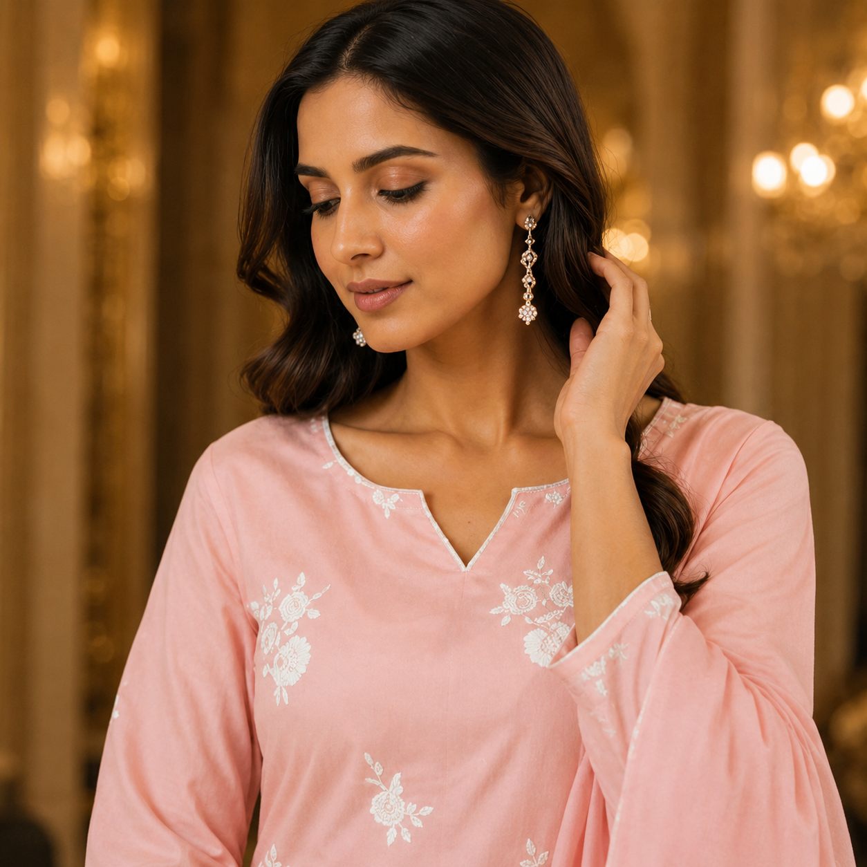 Pink Blossom Heritage Suit Set