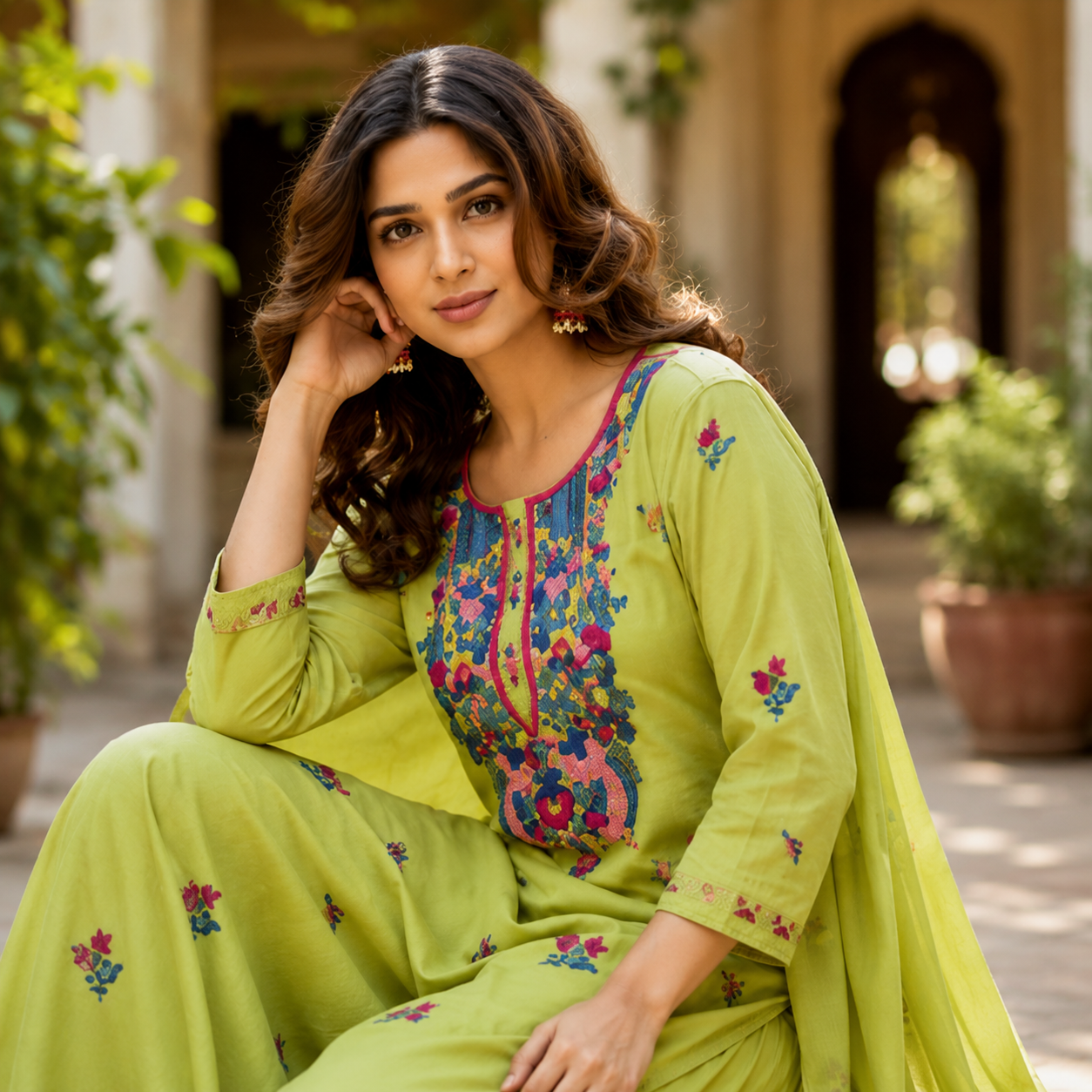 Lime Blossom Heritage Suit Set