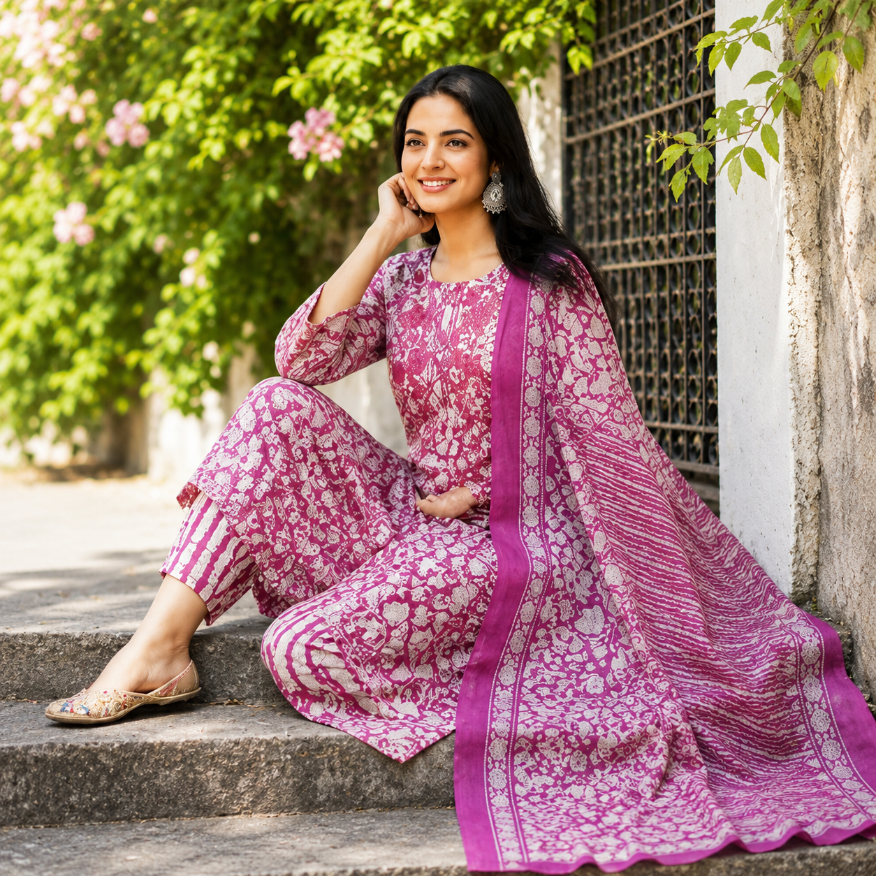 Orchid Bloom Heritage Suit Set