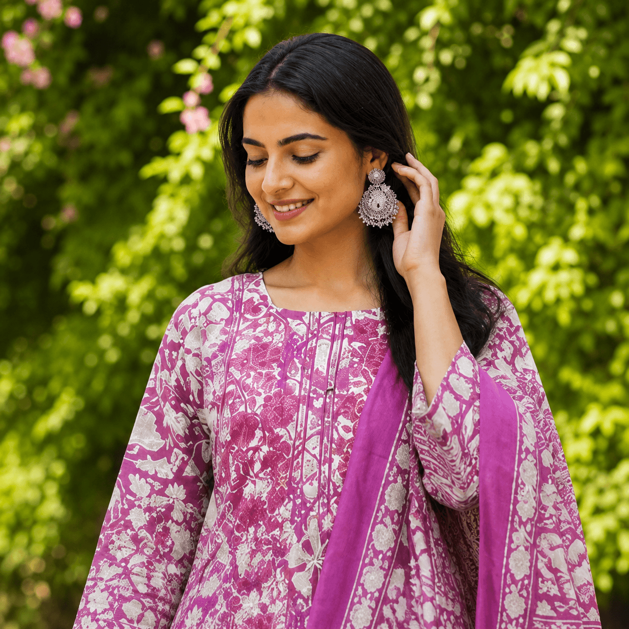 Orchid Bloom Heritage Suit Set