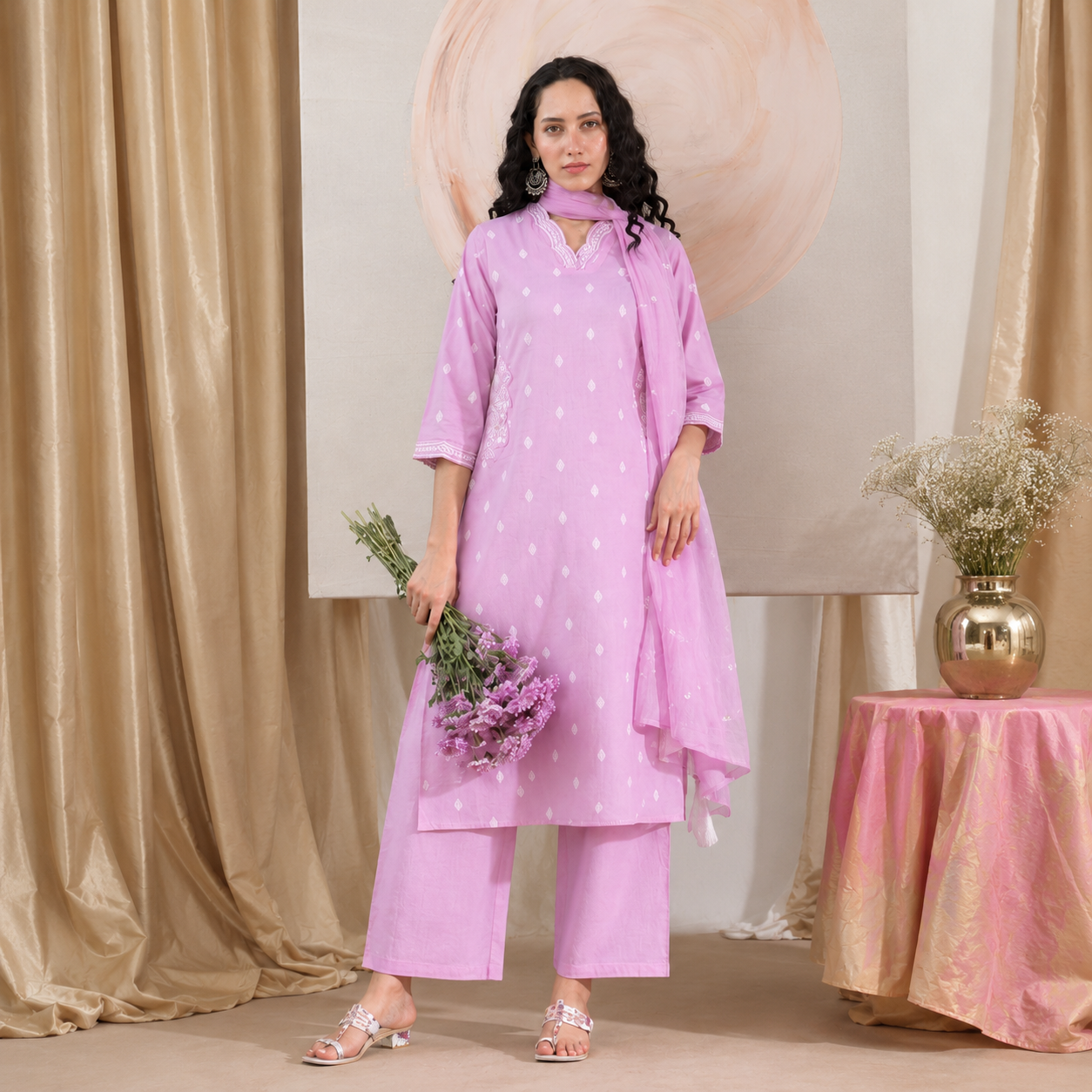 Pink Mist Grace Suit Set