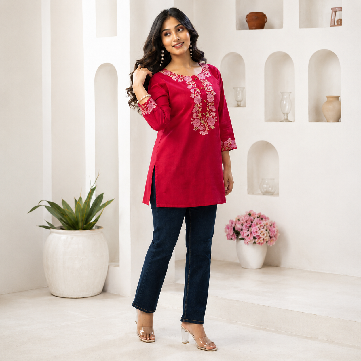 Crimson Grace Floral Top
