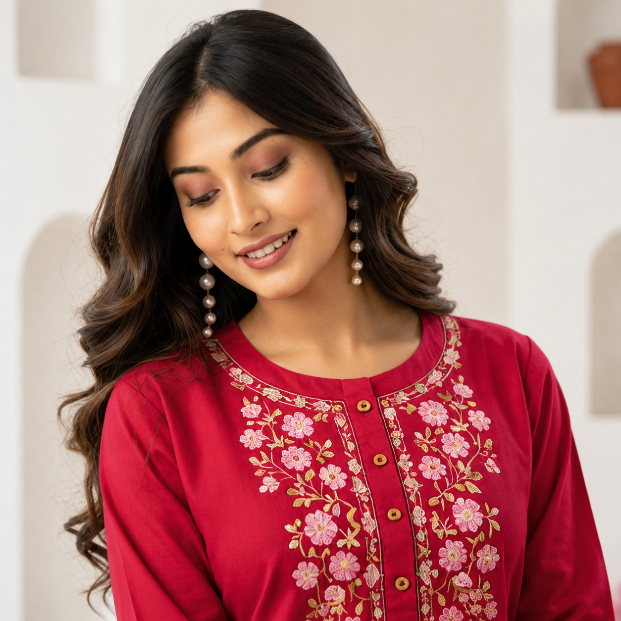 Crimson Grace Floral Top
