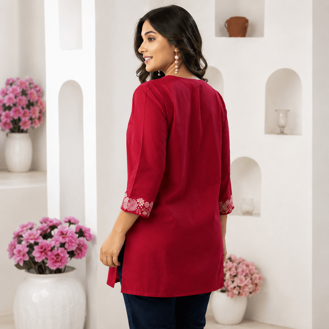 Crimson Grace Floral Top