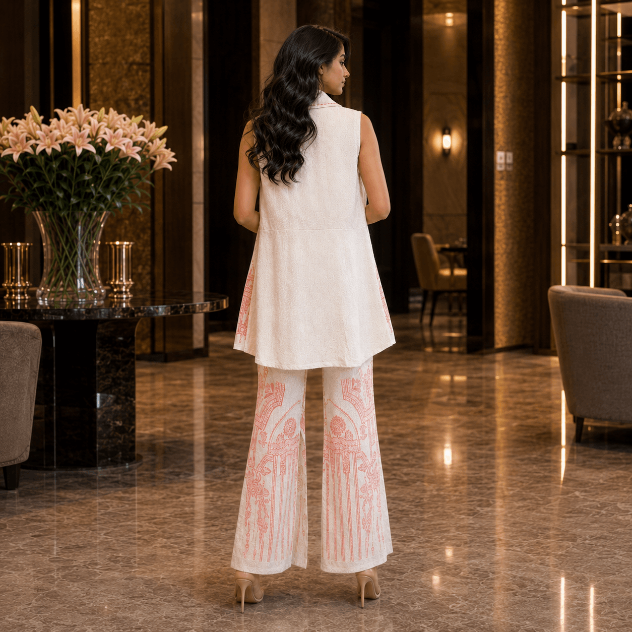 Ivory Noor Luxe Co-ord Set