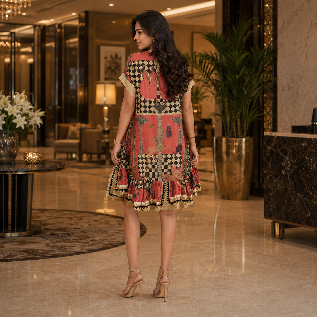 Sunset Mirage Flare Dress