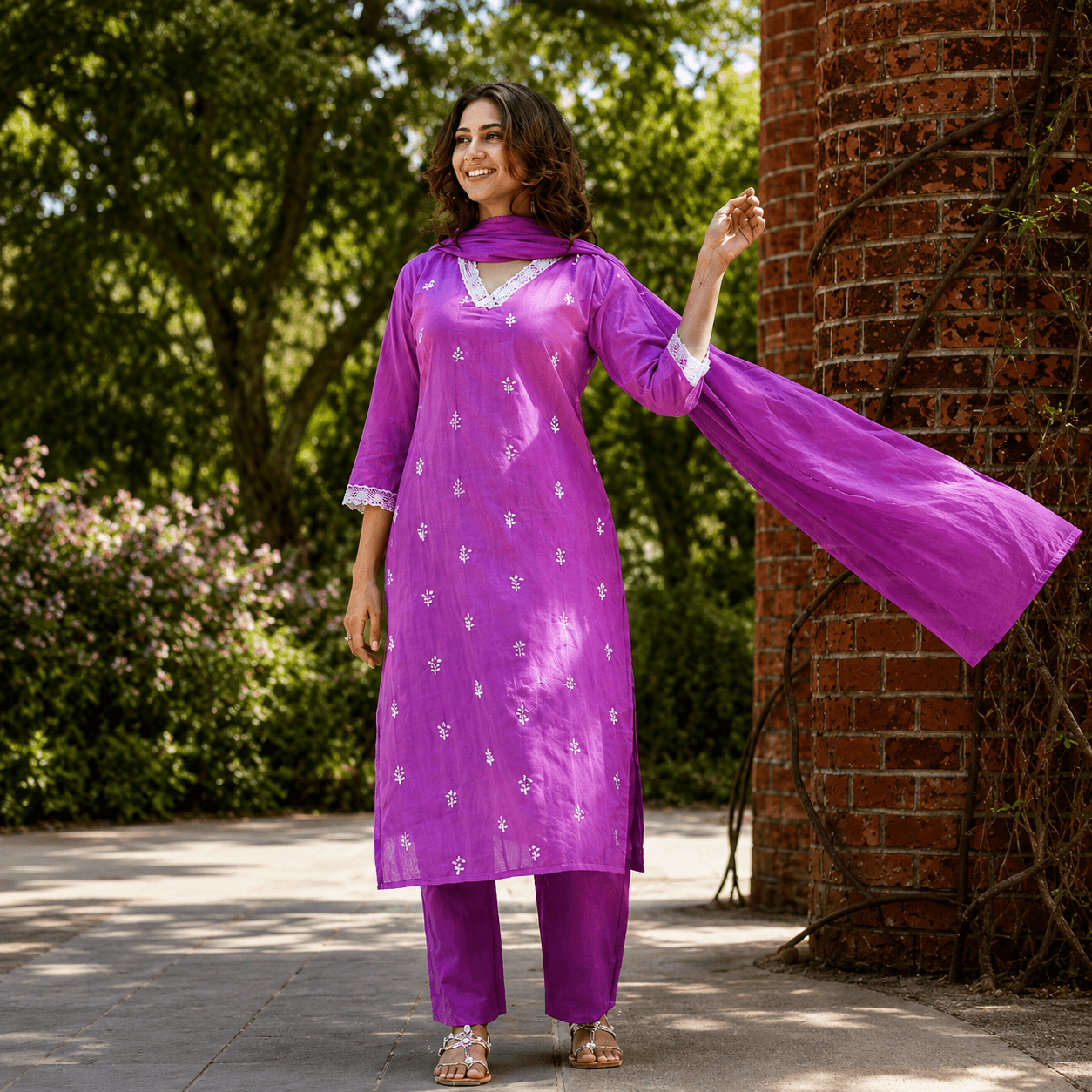 Orchid Purple Kurta Set