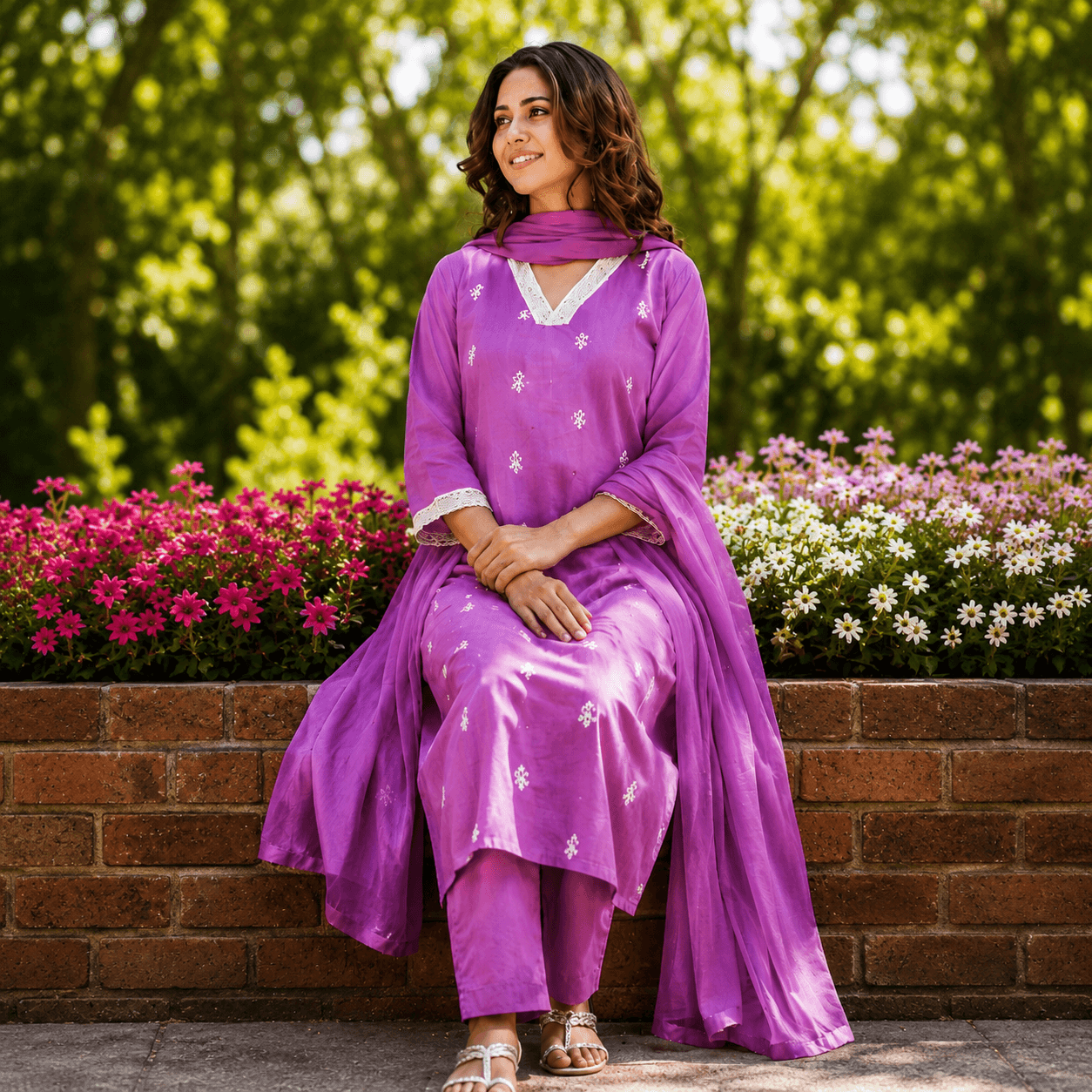 Orchid Purple Kurta Set