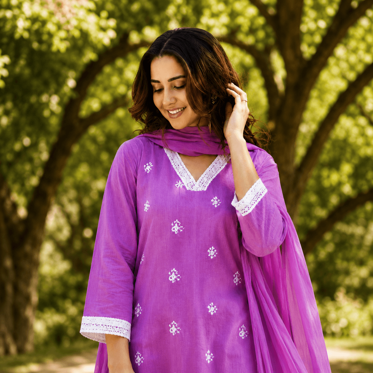 Orchid Purple Kurta Set