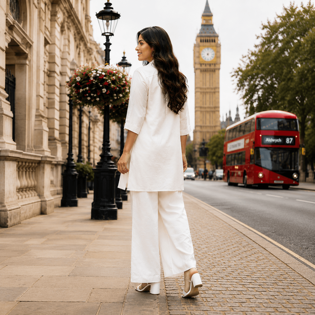 Ivory Majesty Printed Co-Ord Set