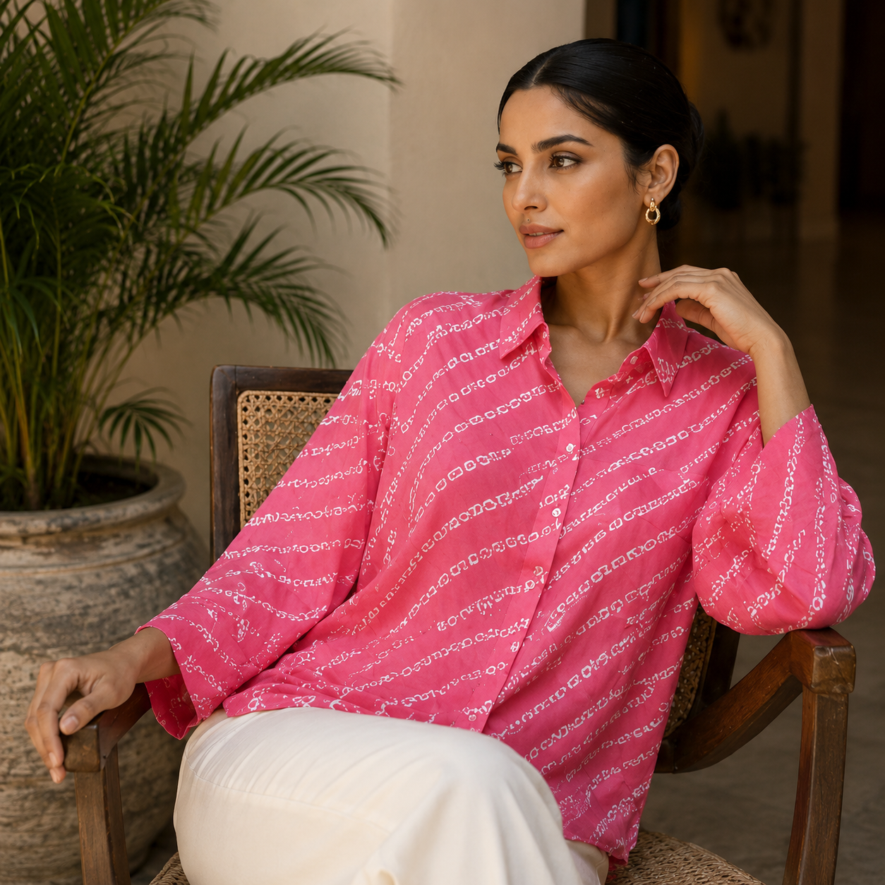 Rosy Elegance Shirt