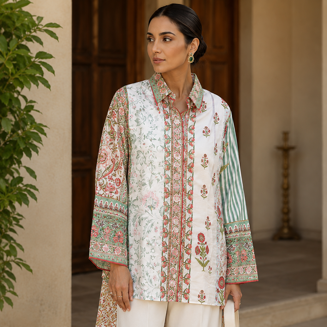 Floral Mosaic Shirt
