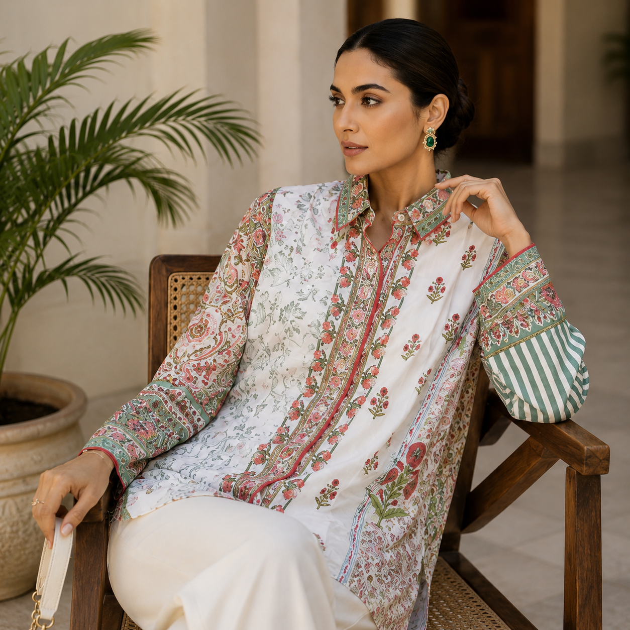 Floral Mosaic Shirt