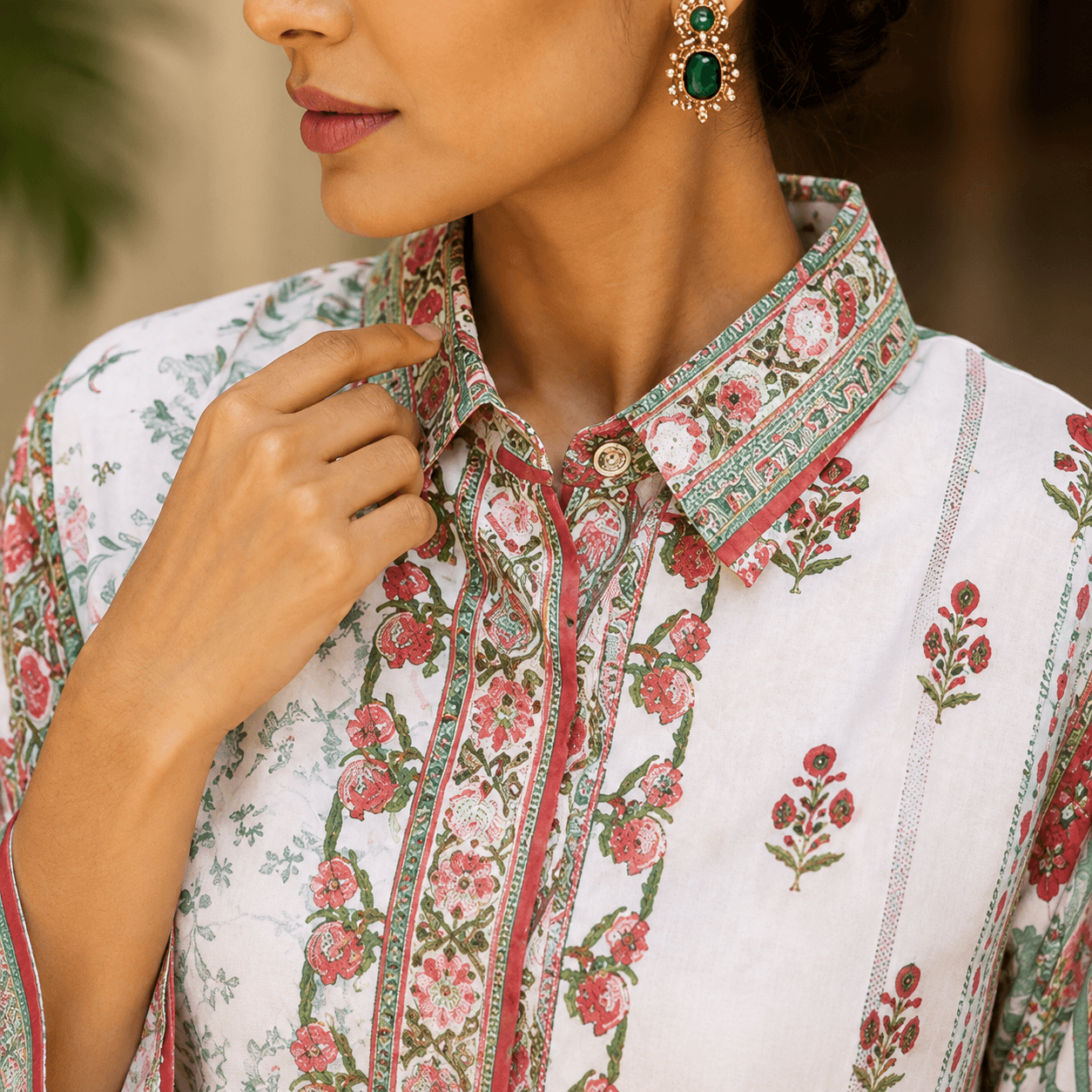 Floral Mosaic Shirt