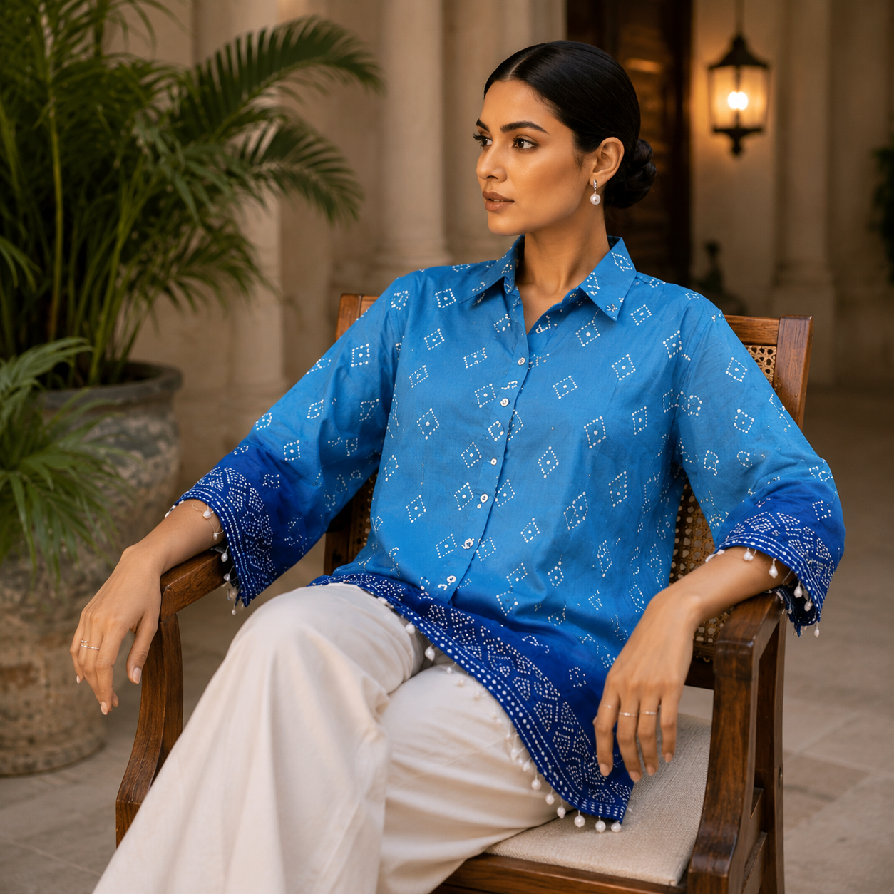 Royal Blue Artisan Shirt