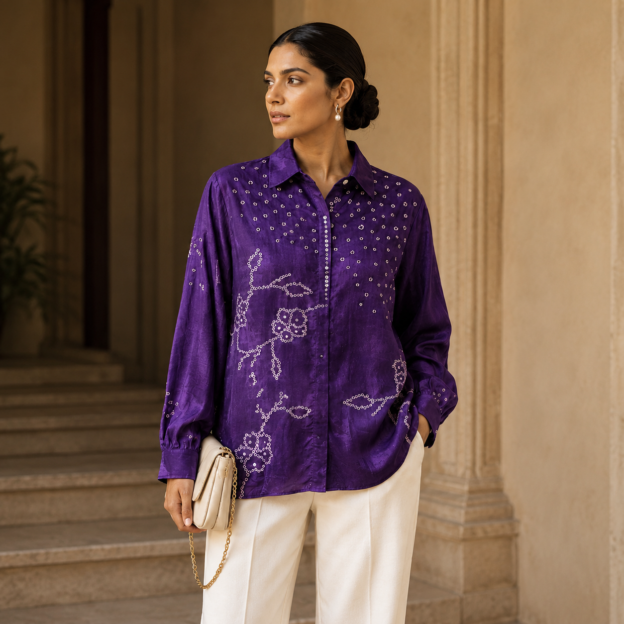 Royal Orchid Luxe Shirt