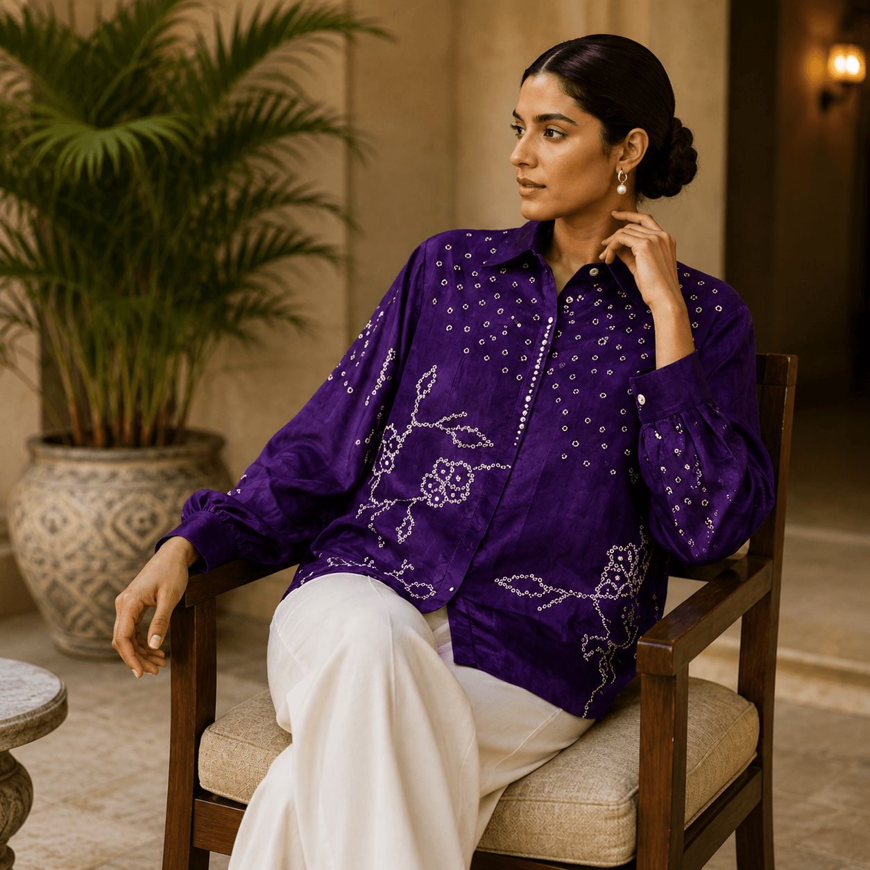 Royal Orchid Luxe Shirt