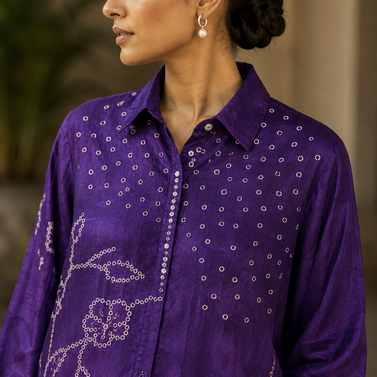 Royal Orchid Luxe Shirt