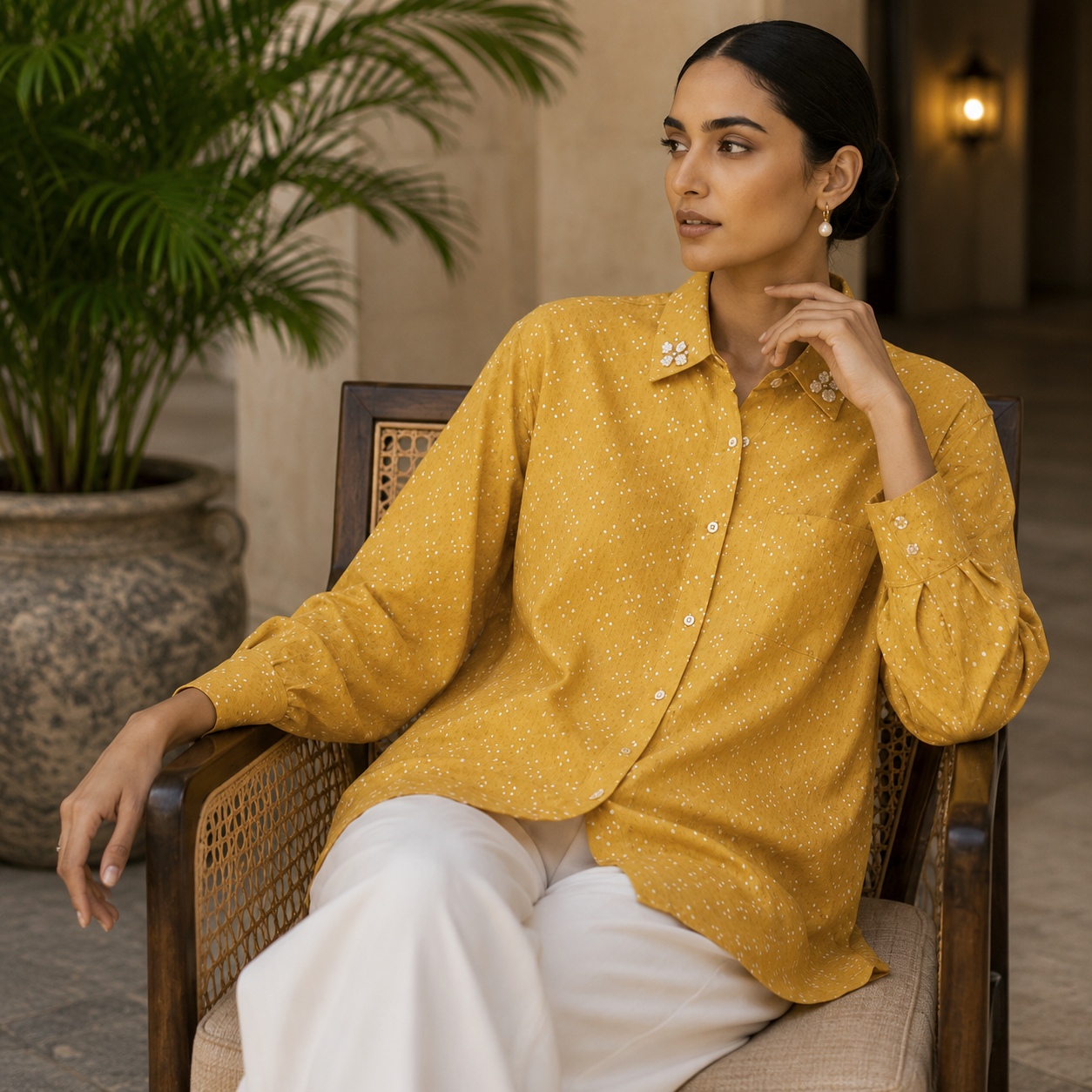 Sunlit Sand Luxury Shirt