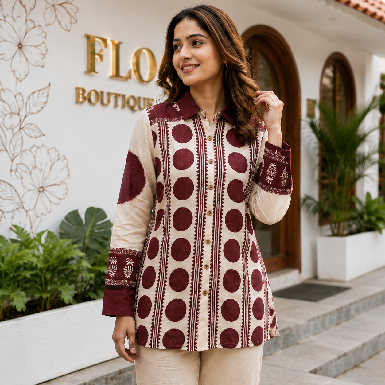 Maroon Muse Shirt