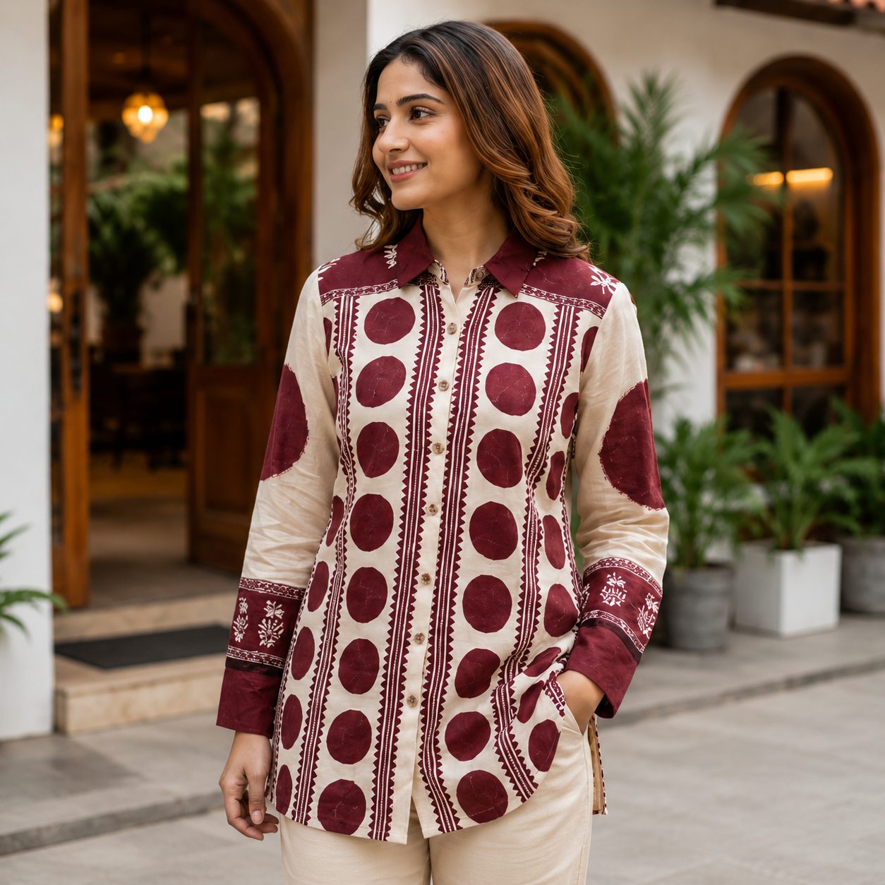 Maroon Muse Shirt