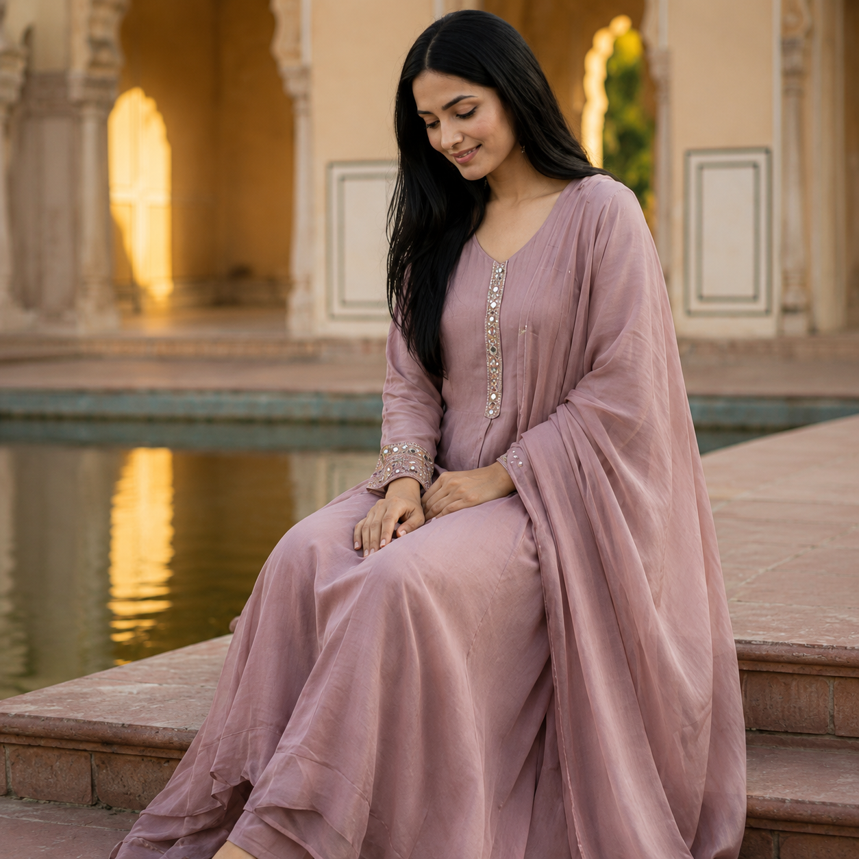 Blush Royale Anarkali Set