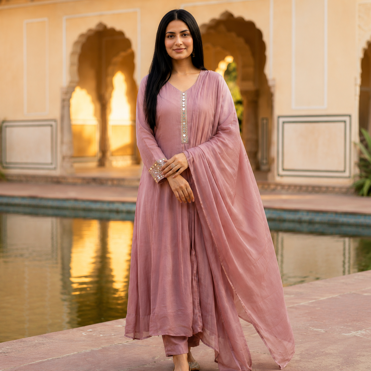 Blush Royale Anarkali Set