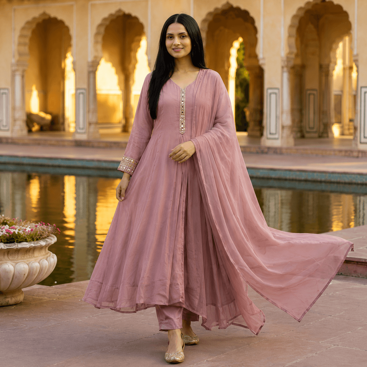 Blush Royale Anarkali Set