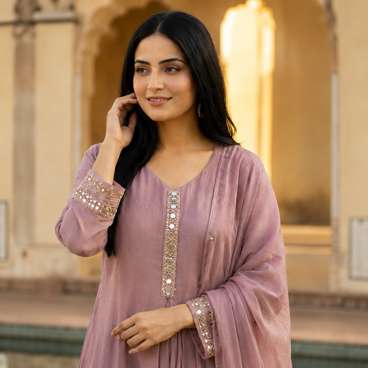Blush Royale Anarkali Set