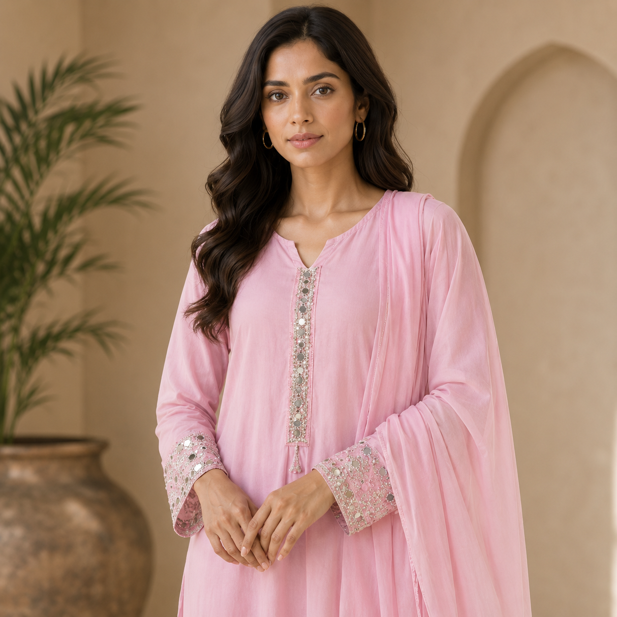 Rosé Elegance Suit Set