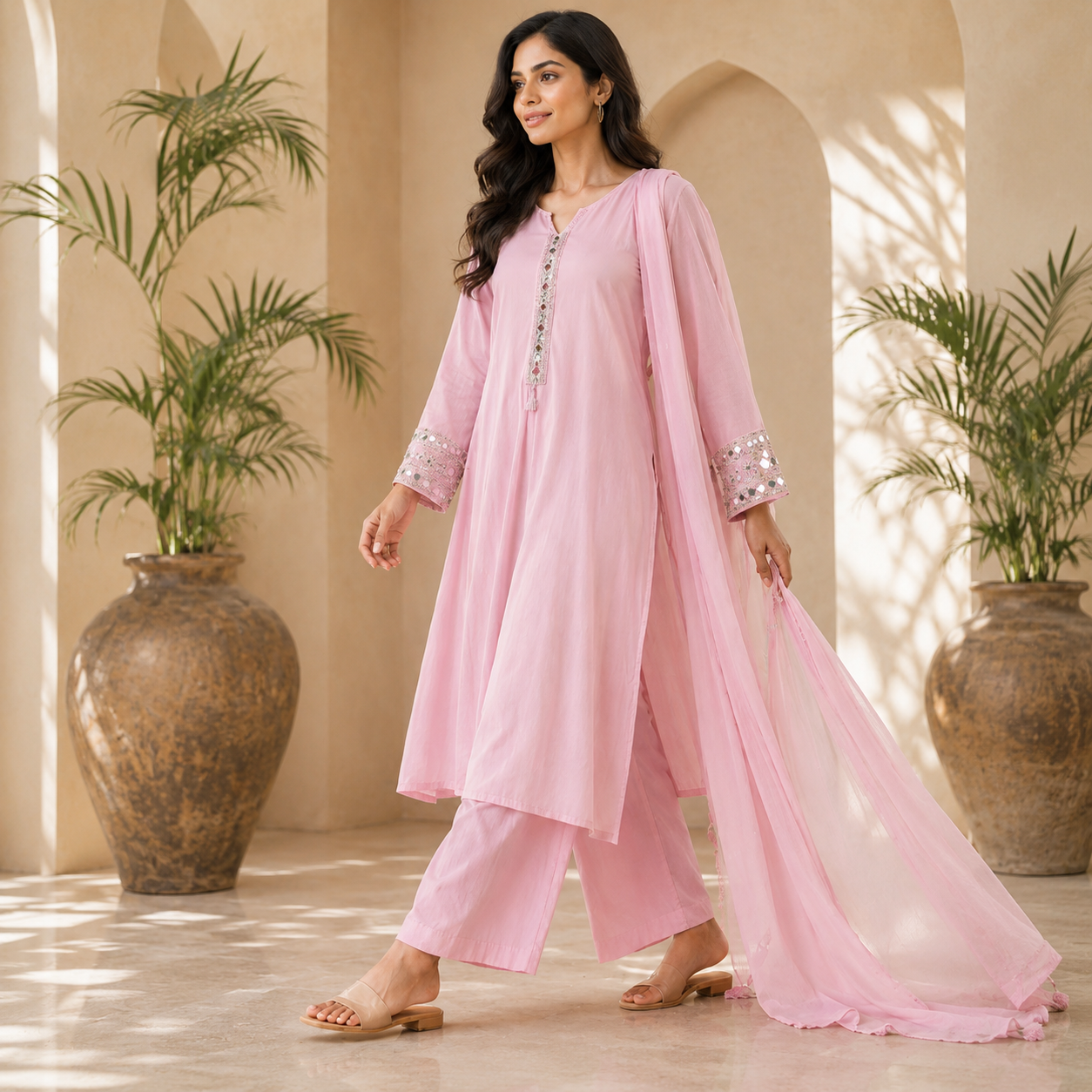 Rosé Elegance Suit Set