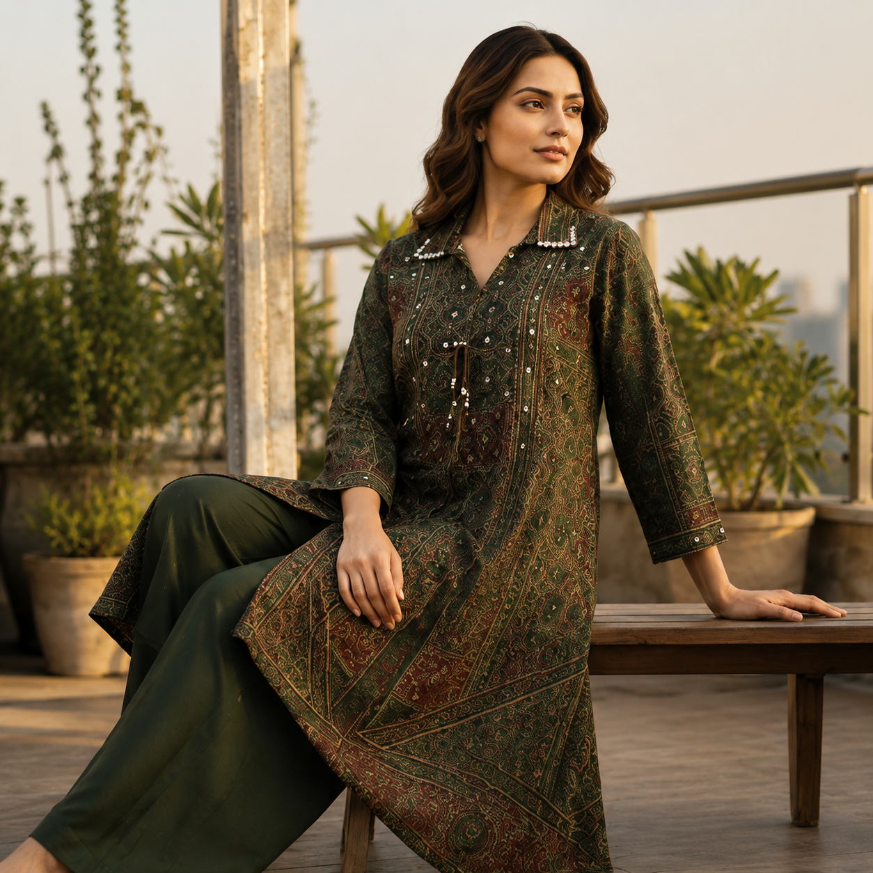 Majestic Tapestry Suit Set