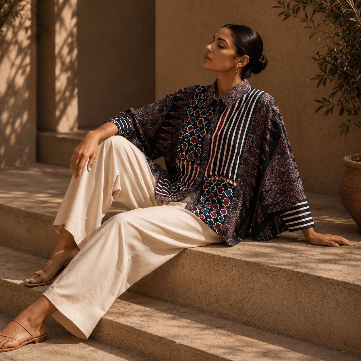 Noor Mosaic Luxe Shirt
